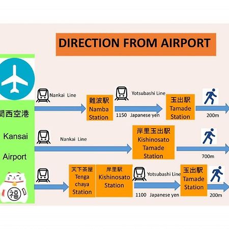 오사카 玉出202 Wifi付 玉出駅から徒歩2分 地下鉄難波迄8分 아파트 외부 사진